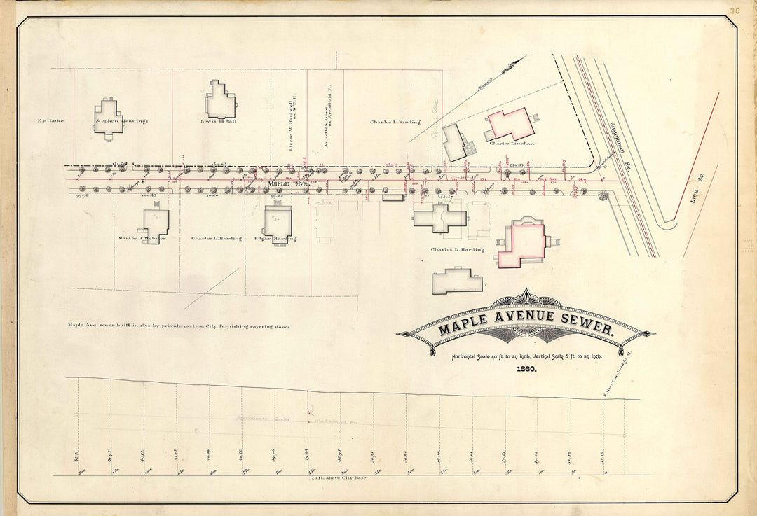 Cambridge, Massachusetts Sewers 01-39: Maple Avenue 1860