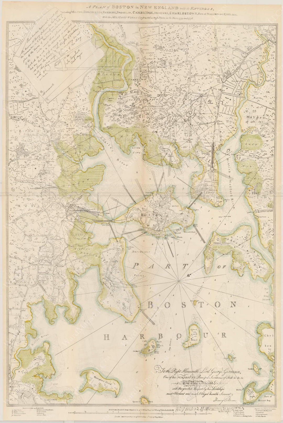 Boston, Massachusetts in 1775 and 1776 (Pub. 1876)