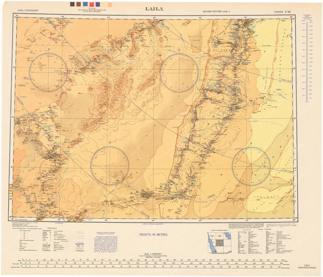 Saudi Arabia (South Central Part) 1944