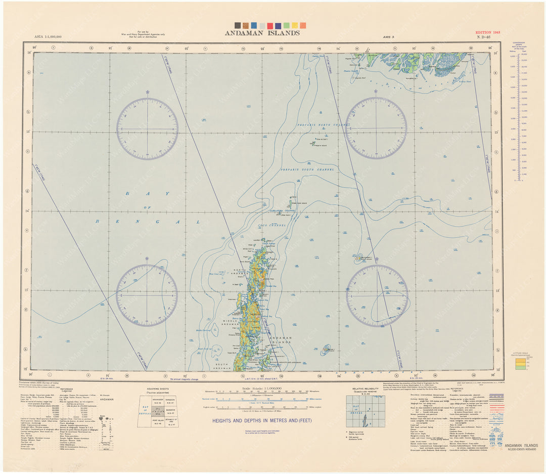 Andaman and Nicobar Islands: Northern Part 1945