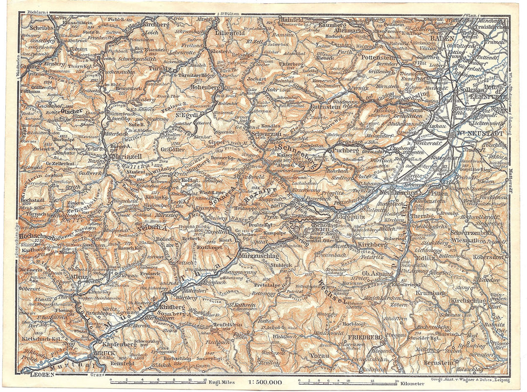 Schneeberg Region and Eastern Alps, Austria 1905