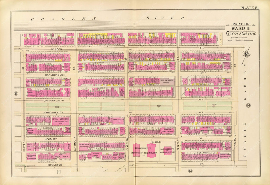 Boston, Massachusetts 1895 Plate 008