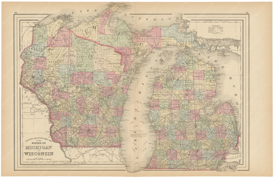 Michigan and Wisconsin 1882