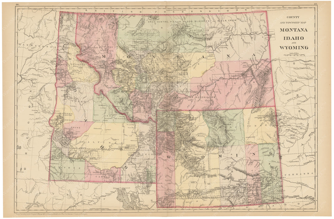 Idaho and Montana 1882