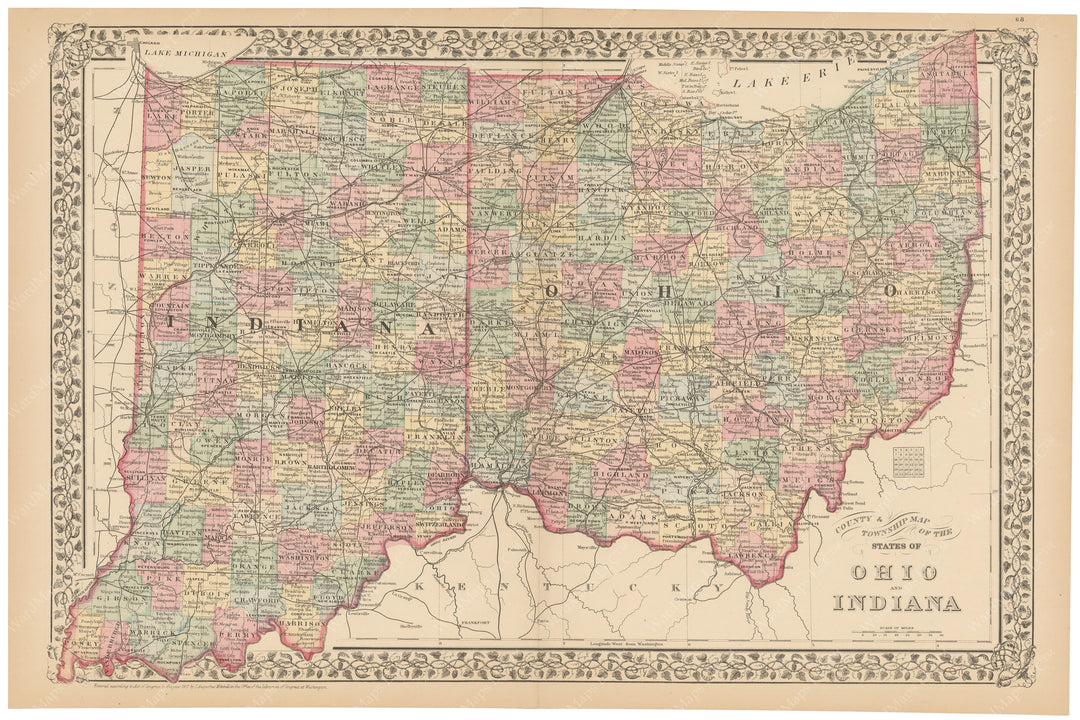 Indiana and Ohio 1882