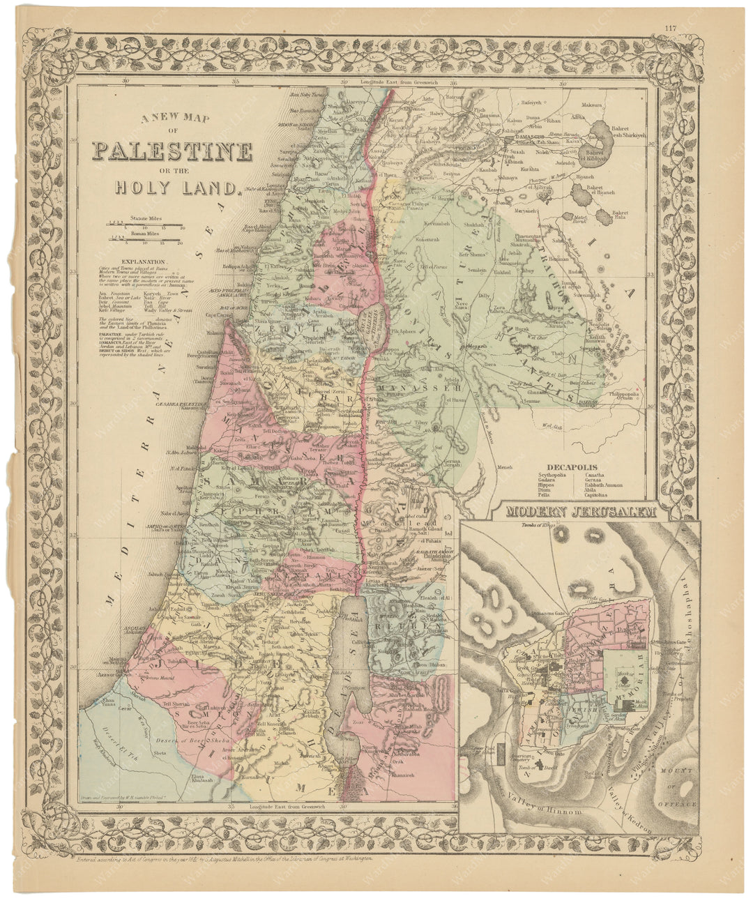 Palestine and The Holy Land 1882