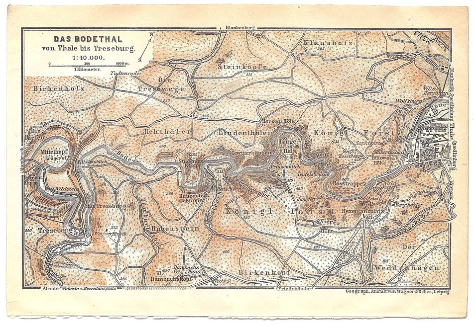 Bode Gorge, Germany 1913