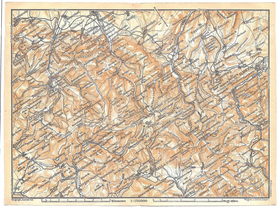 Southwestern Thuringia, Germany 1913