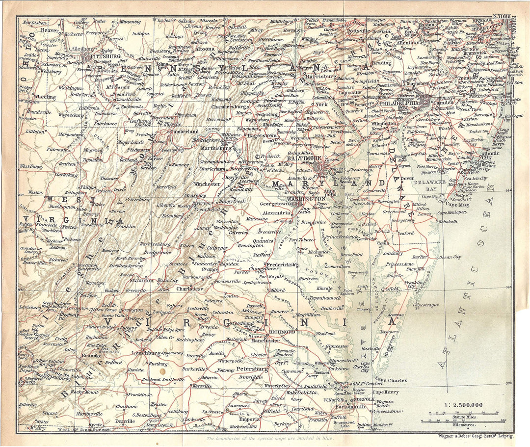 Mid-Atlantic States 1909