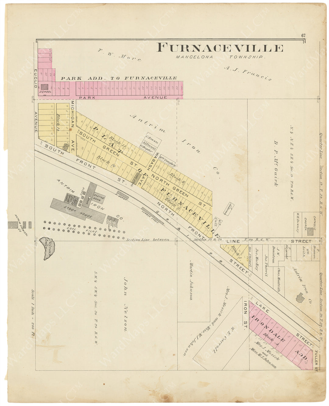 Mancelona, Michigan 1897: Furnaceville