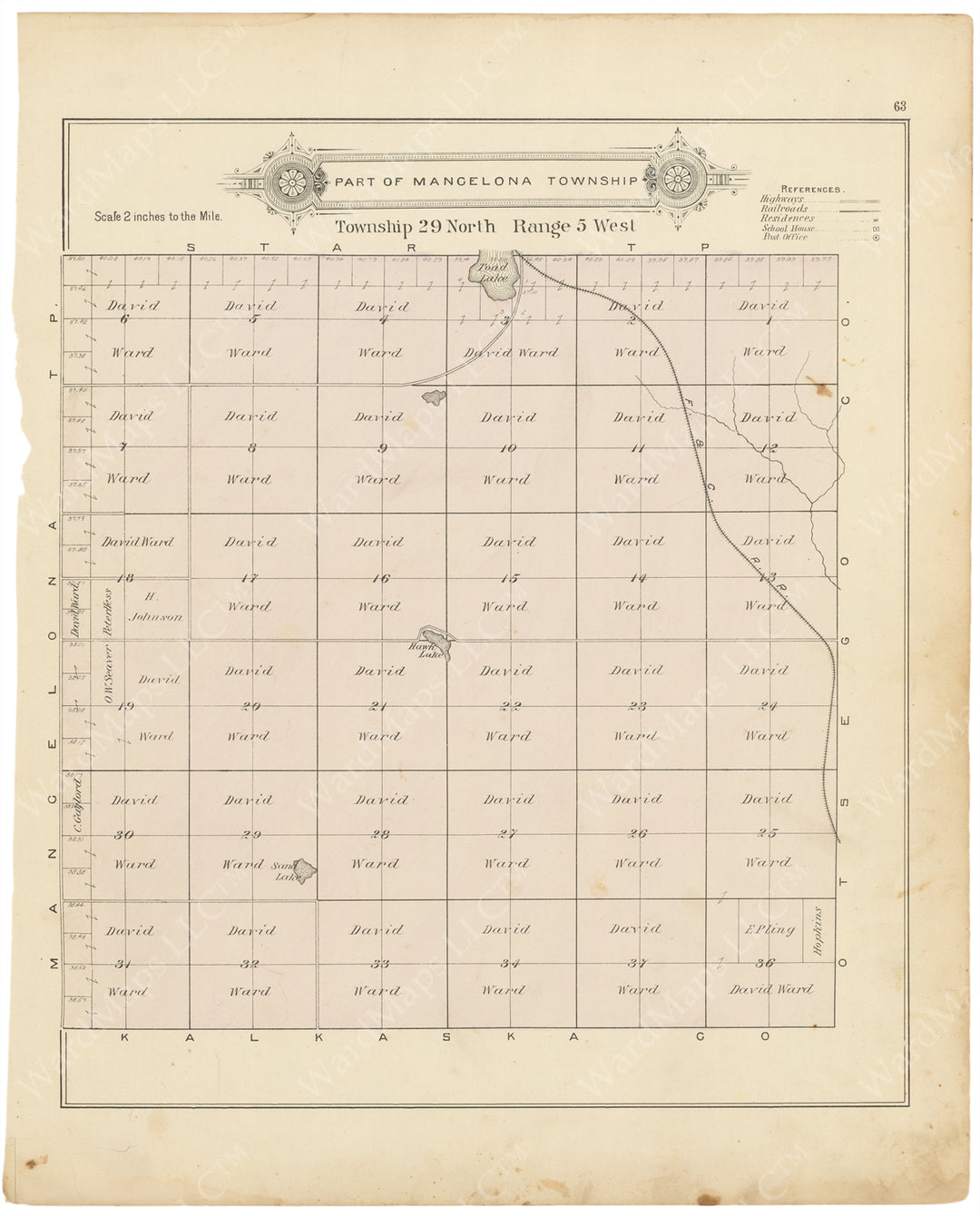 Mancelona, Michigan 1897: Eastern Part