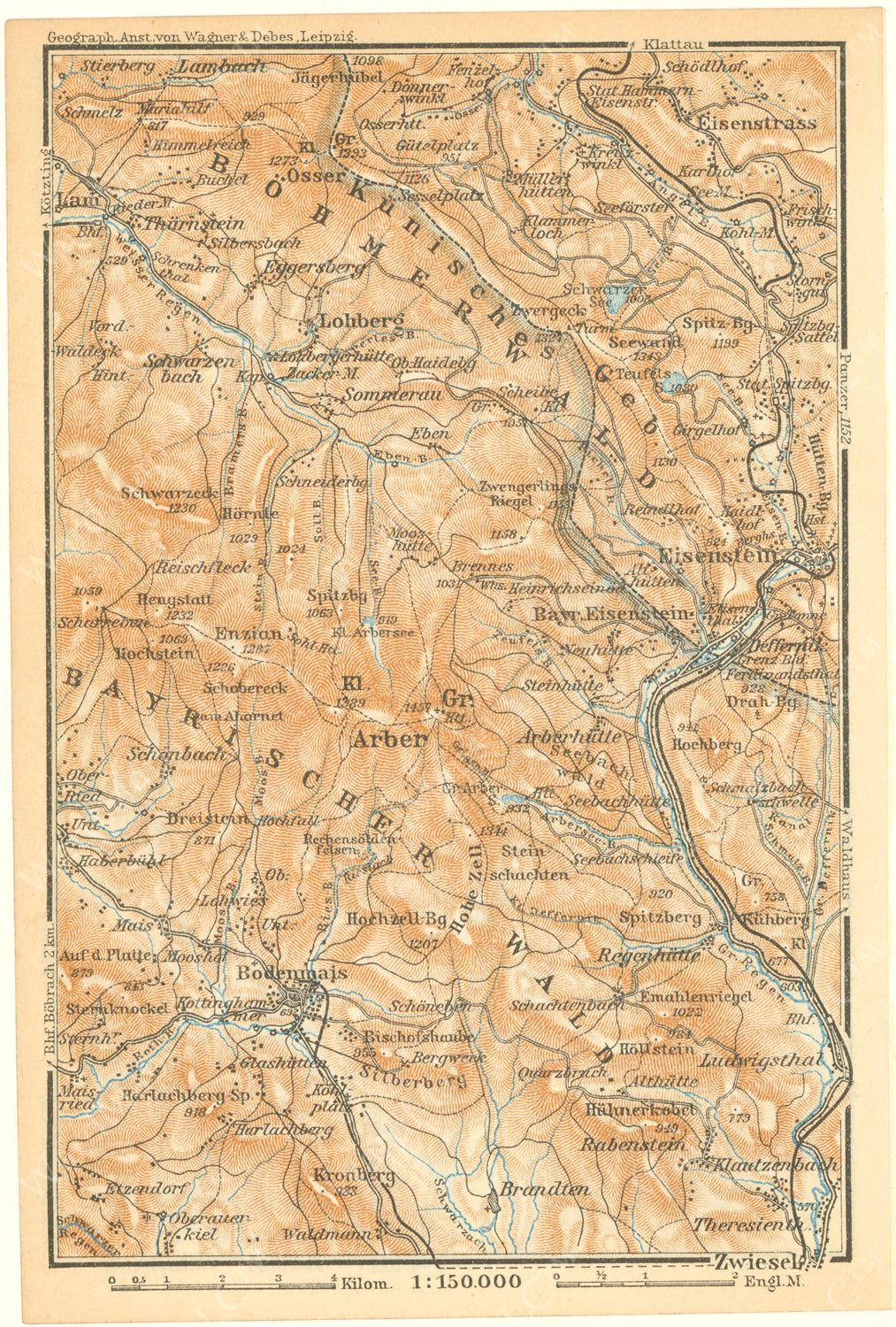 Bavarian Forest (Eisenstein Region), Germany 1929