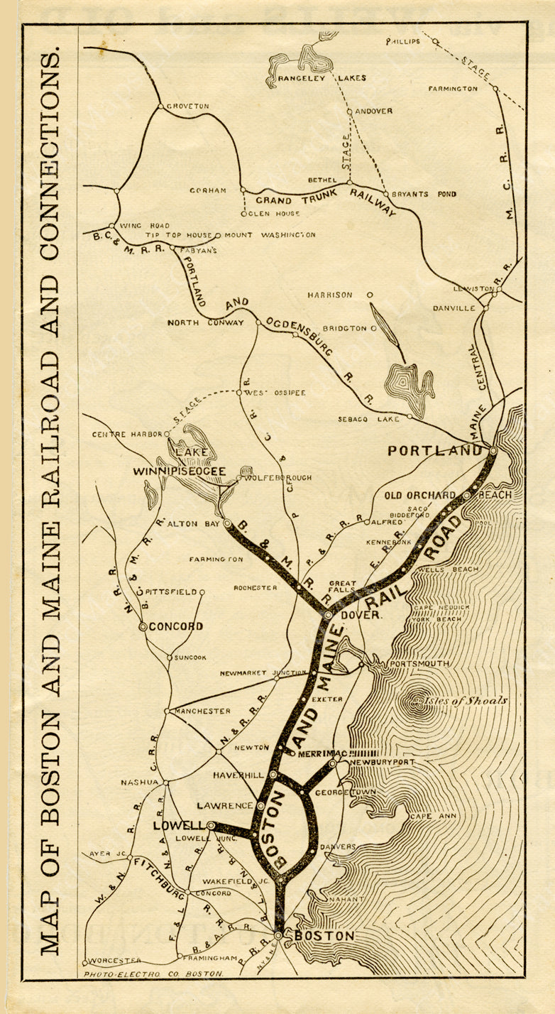 Boston & Maine Railroad 1852