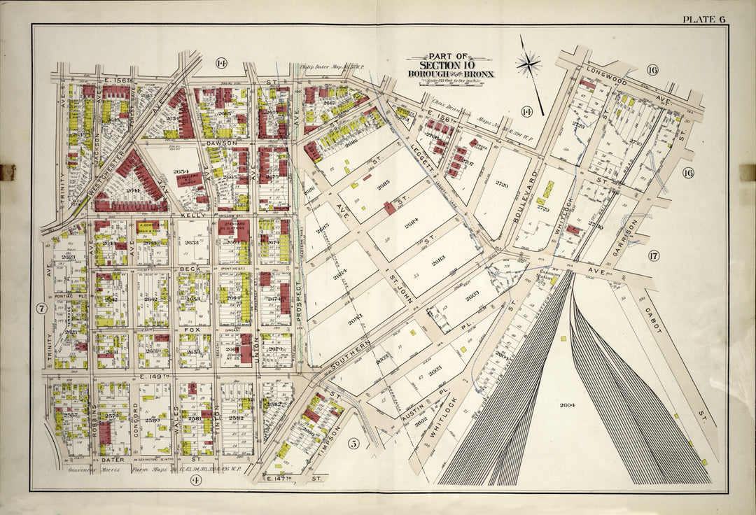 The Bronx, New York, Sections 9 and 10, 1904: Plate 006