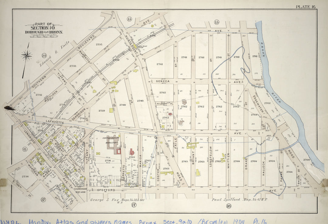 The Bronx, New York, Sections 9 and 10, 1904: Plate 016