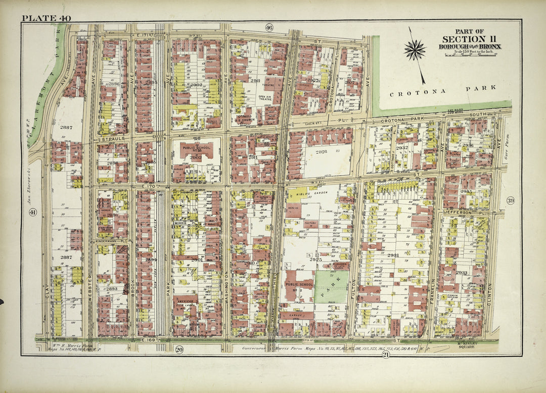 The Bronx, New York 1921 Plate 040