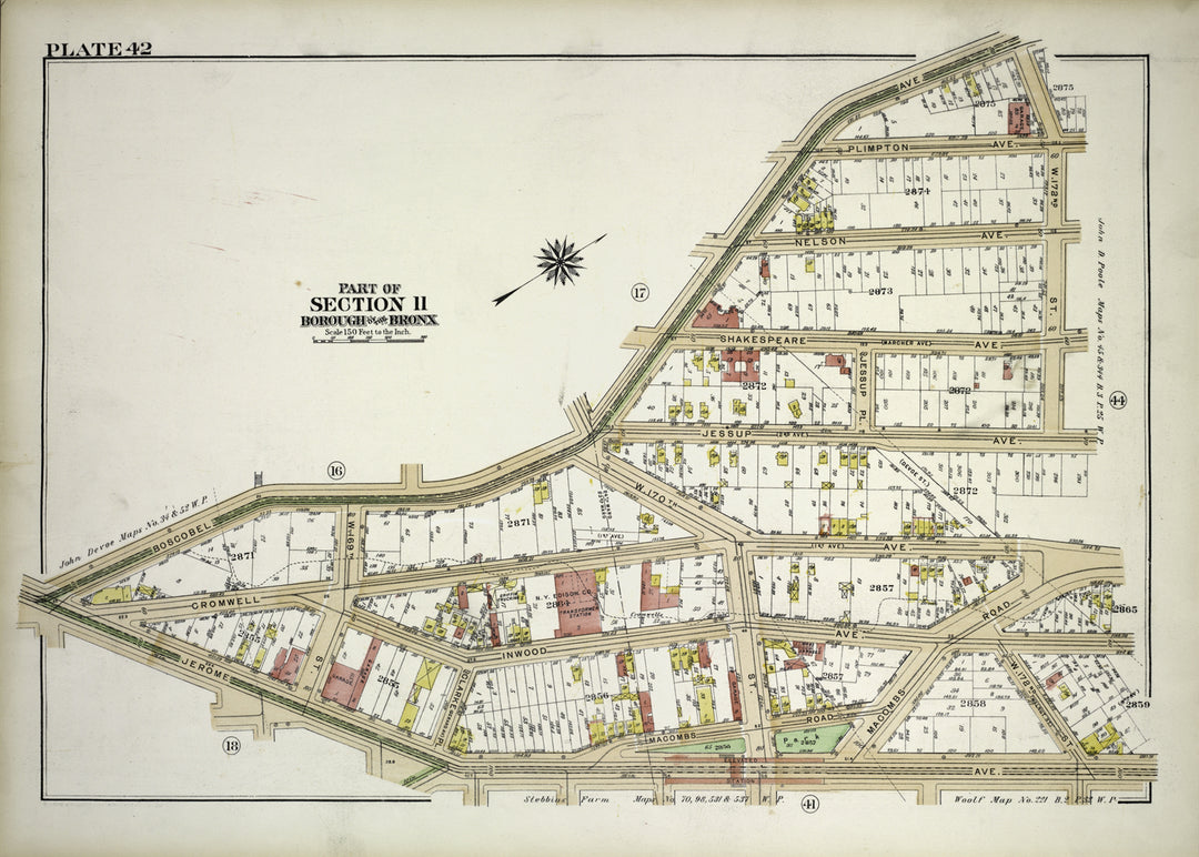 The Bronx, New York 1921 Plate 042
