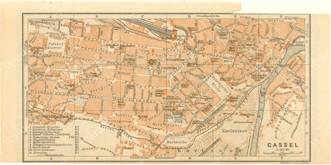 Kassel, Germany 1925: City Center