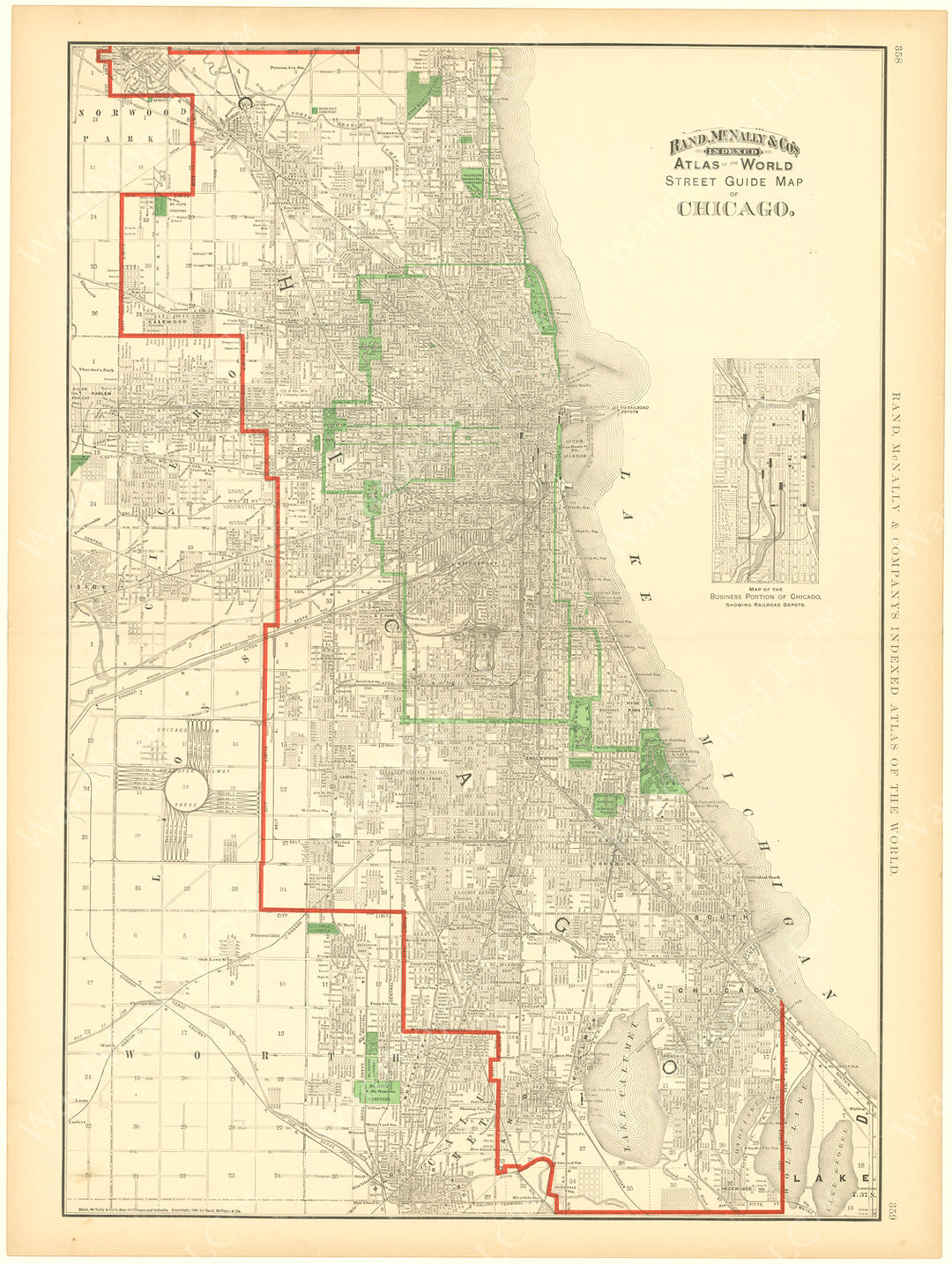 Chicago, Illinois 1894: Street Guide