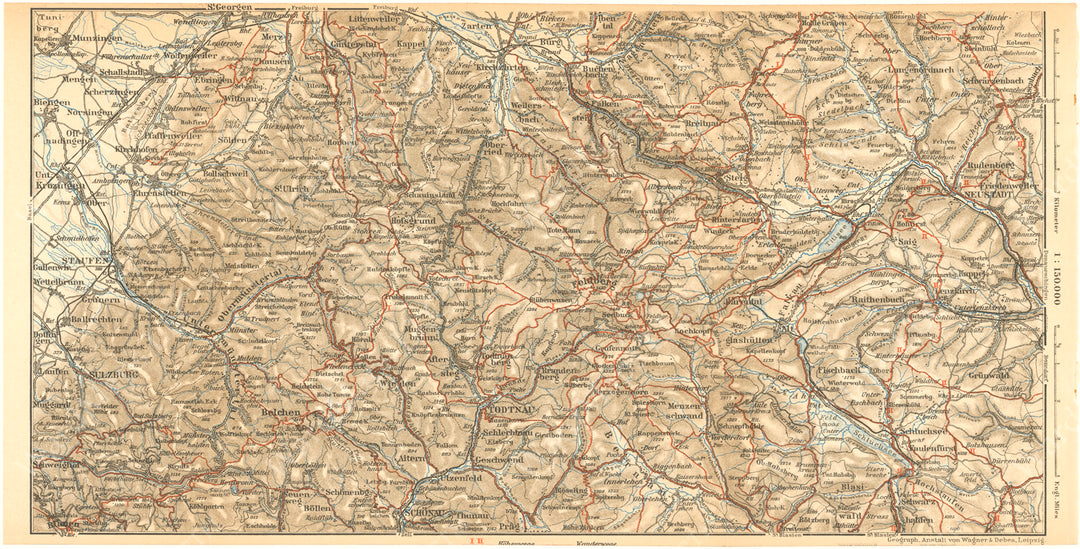 Baden-Wurttemberg (Staufen - Todtnau - Neustadt), Germany 1929