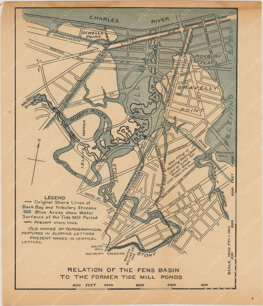 Charles River Dam Report 1903: Infill at Back Bay Fens, Boston, Massachusetts