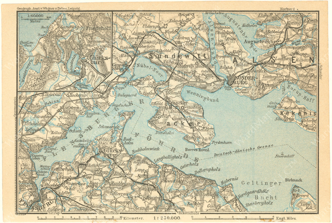 Flensborg Fjord Region, Germany and Denmark 1925