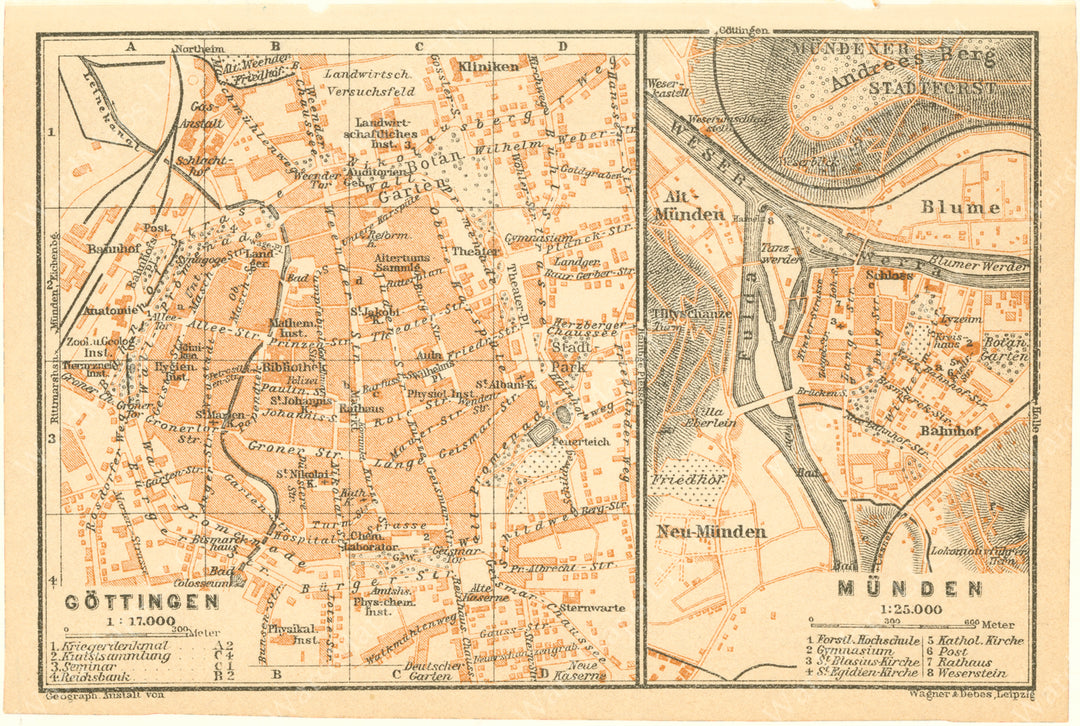 Gottingen and Munden, Germany 1925