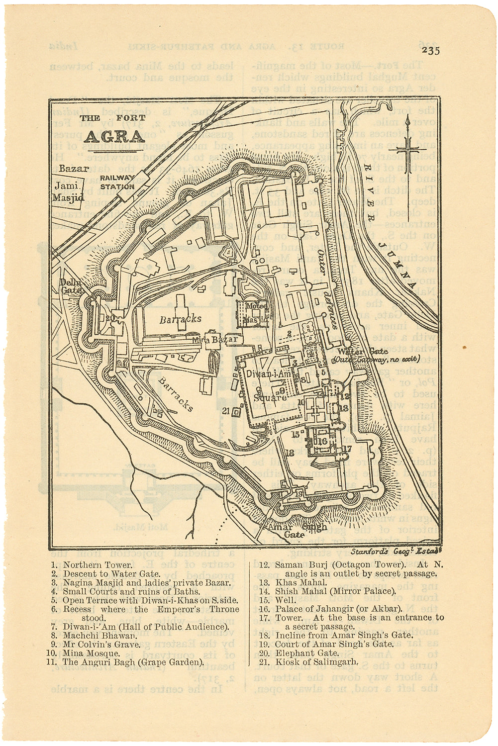 Agra Fort, India 1920