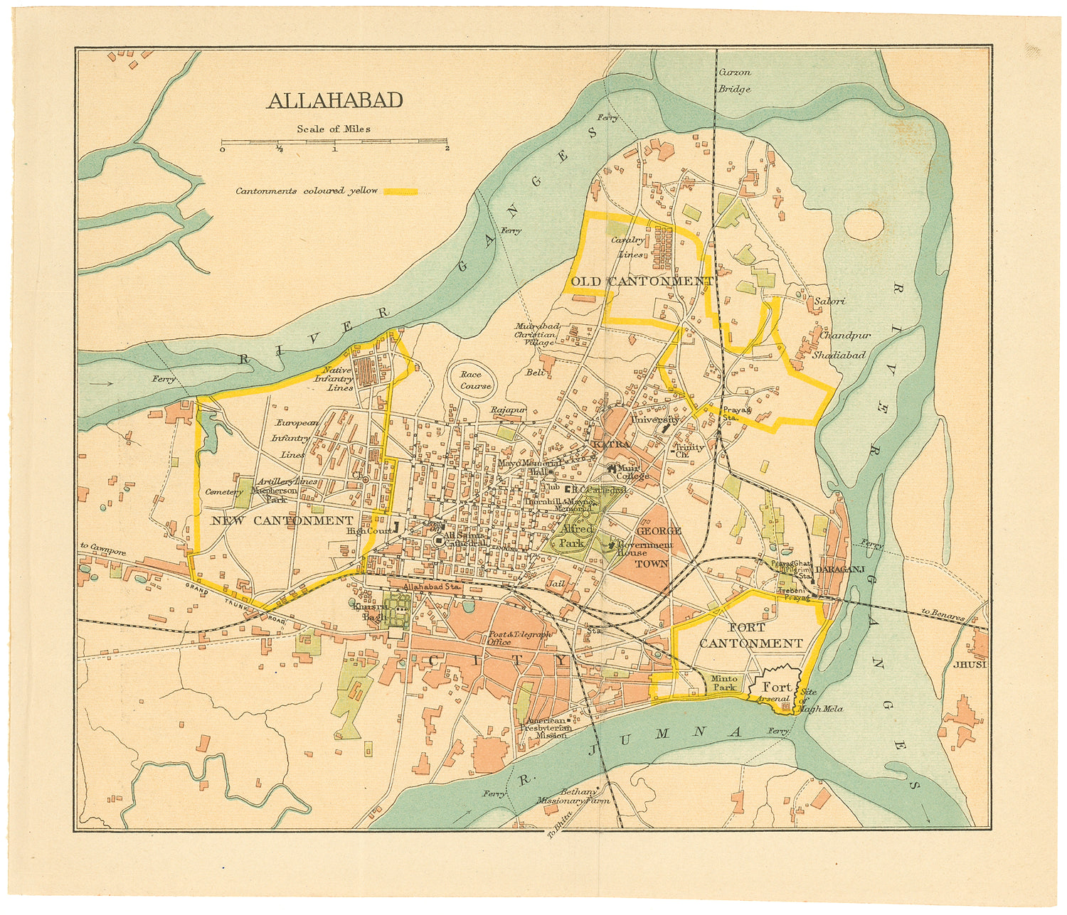 Allahabad, India 1920 – WardMaps LLC