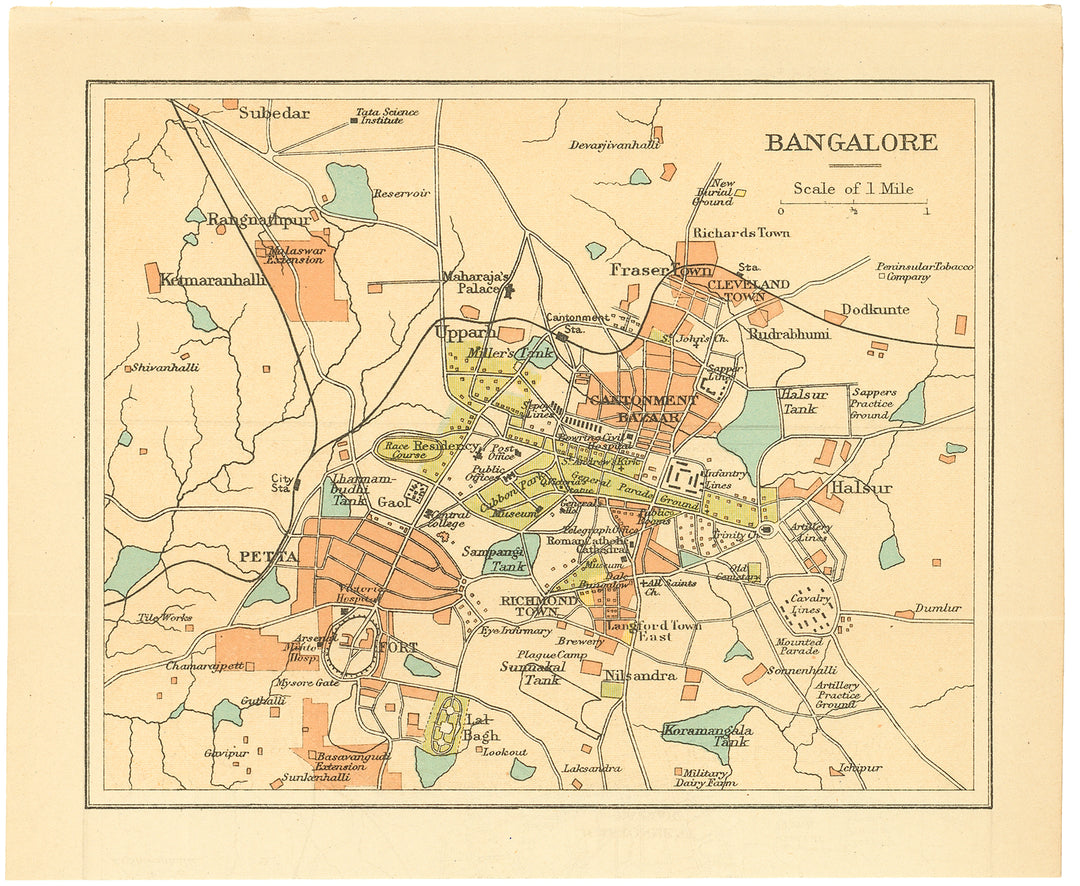 Bangalore (Bangaluru), India 1920