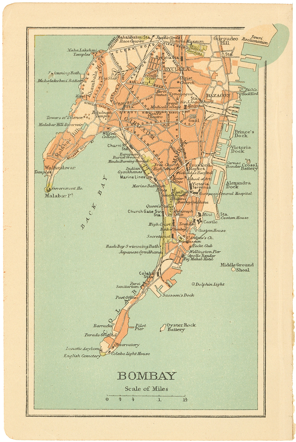 Bombay (Mumbai), India 1920: City Center