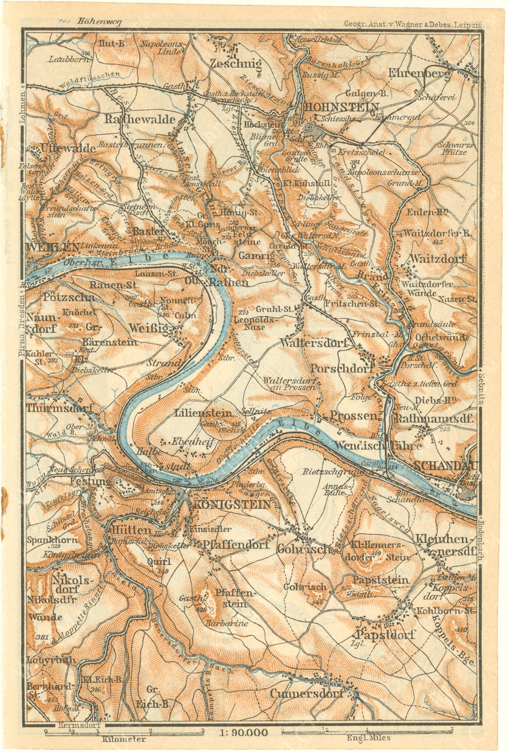 Hohnstein and Konigstein Region, Germany 1925