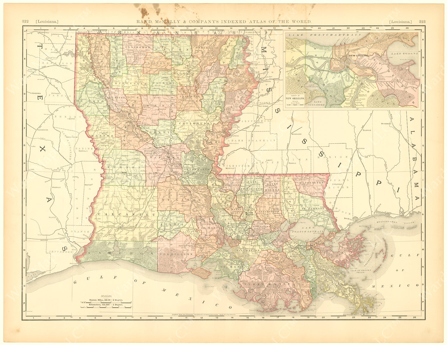 Louisiana 1894 – WardMaps LLC