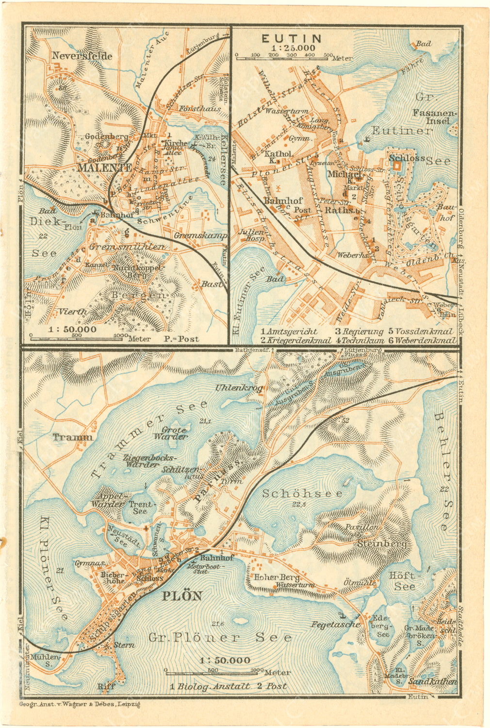 Eutin, Malente, and Plon, Germany 1925