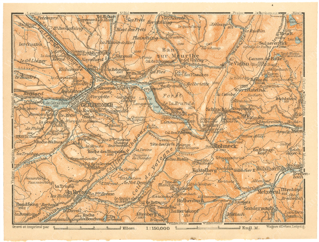 Gerardmer Region, France 1909