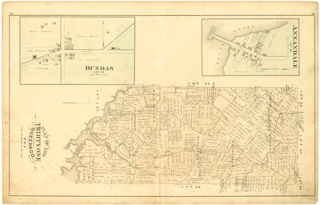 Prince Edward Island 1880: Queens County Lot 31