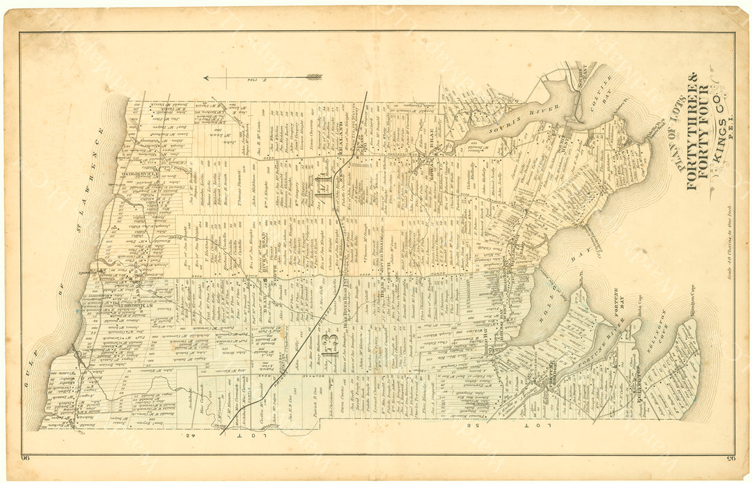 Prince Edward Island 1880: Kings County Lots 43 and 44