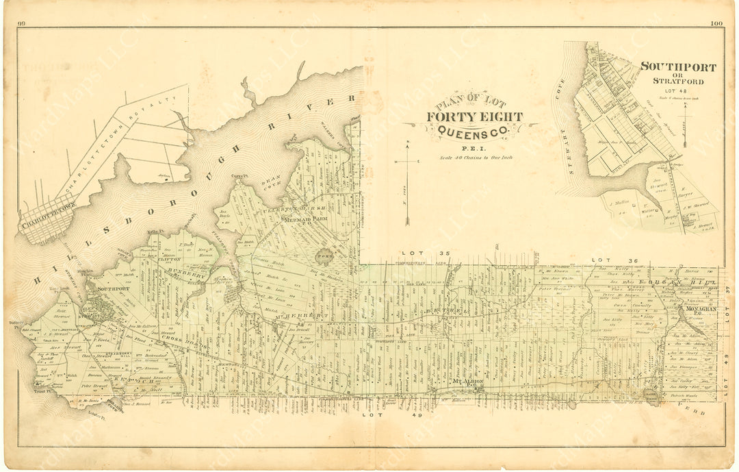 Prince Edward Island 1880: Queens County Lot 48