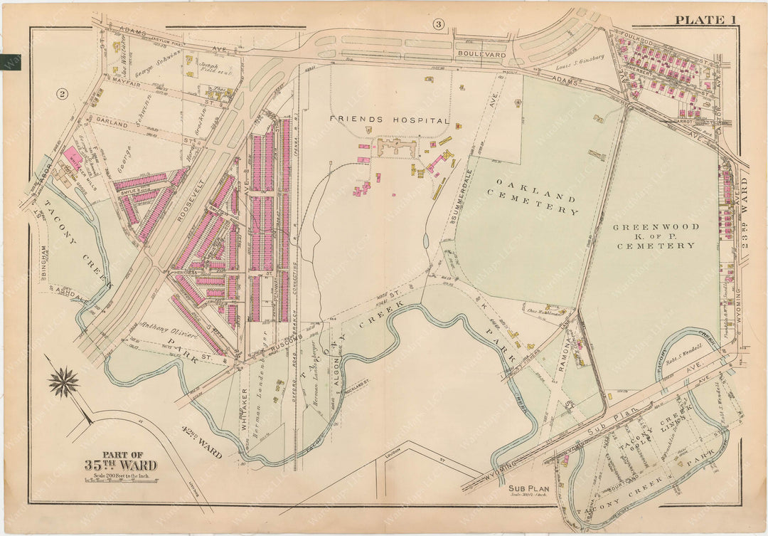 Philadelphia, Pennsylvania, 1927, 35th Ward: Plate 001