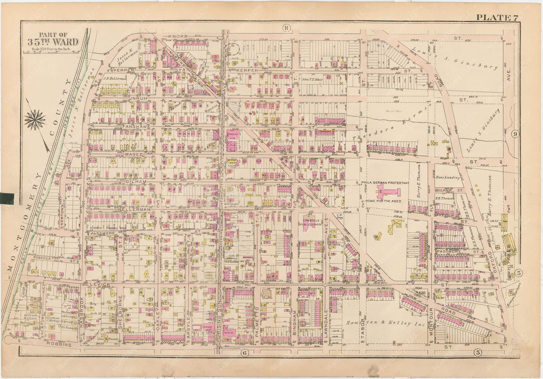 Philadelphia, Pennsylvania, 1927, 35th Ward: Plate 007