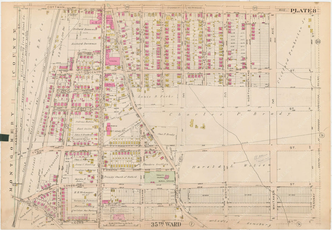 Philadelphia, Pennsylvania, 1927, 35th Ward: Plate 008