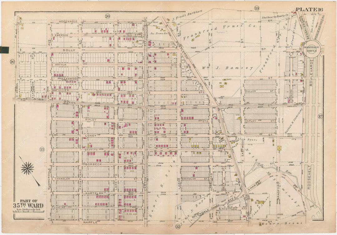 Philadelphia, Pennsylvania, 1927, 35th Ward: Plate 016