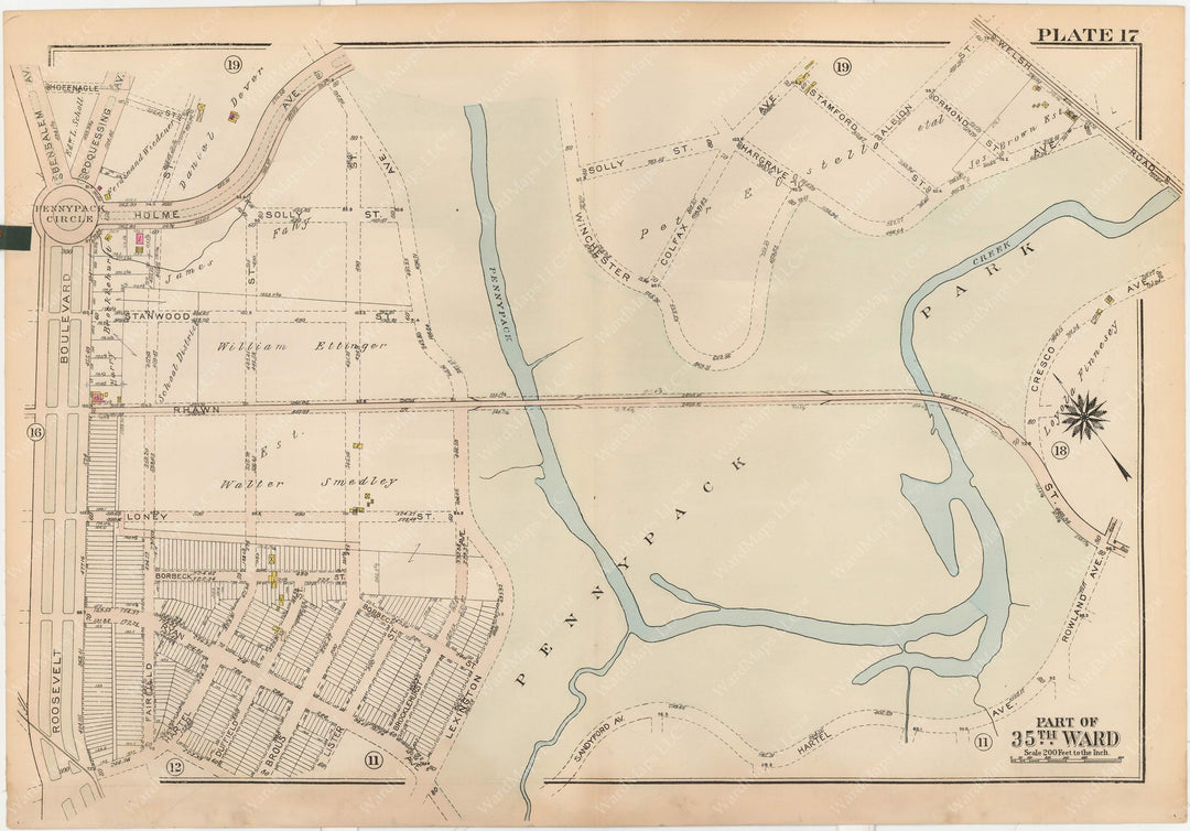 Philadelphia, Pennsylvania, 1927, 35th Ward: Plate 017