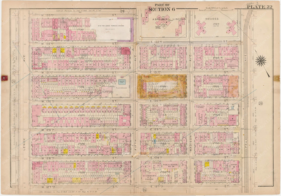 Manhattan, New York 1914, Vol. 4, Plate 022