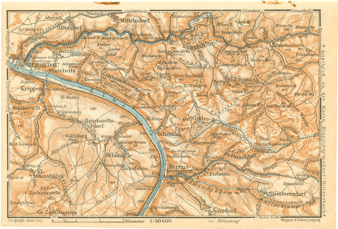 Bad Schandau Region, Germany 1925