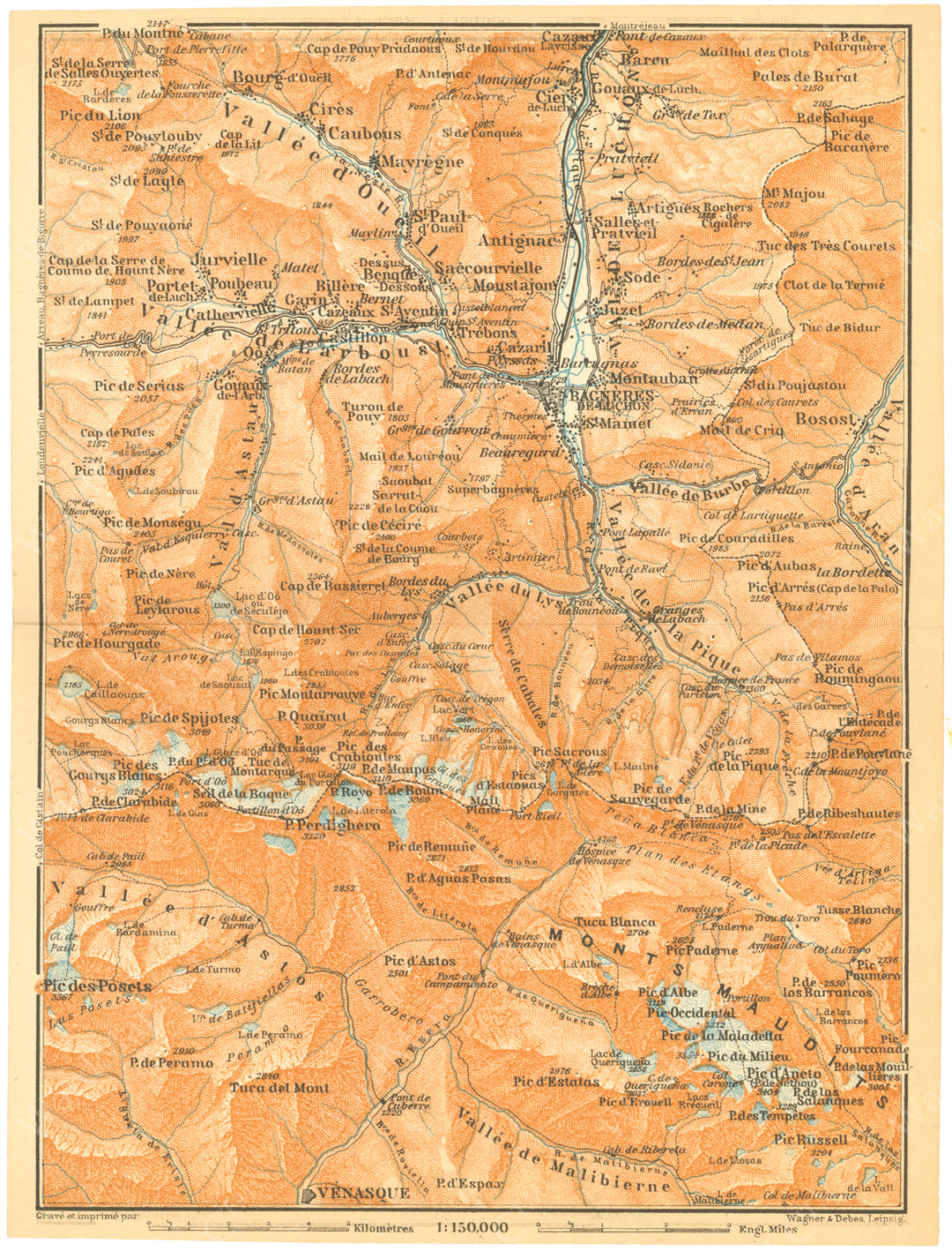 Haute-Garonne Department: Bagneres-de-Luchon Region, France 1907