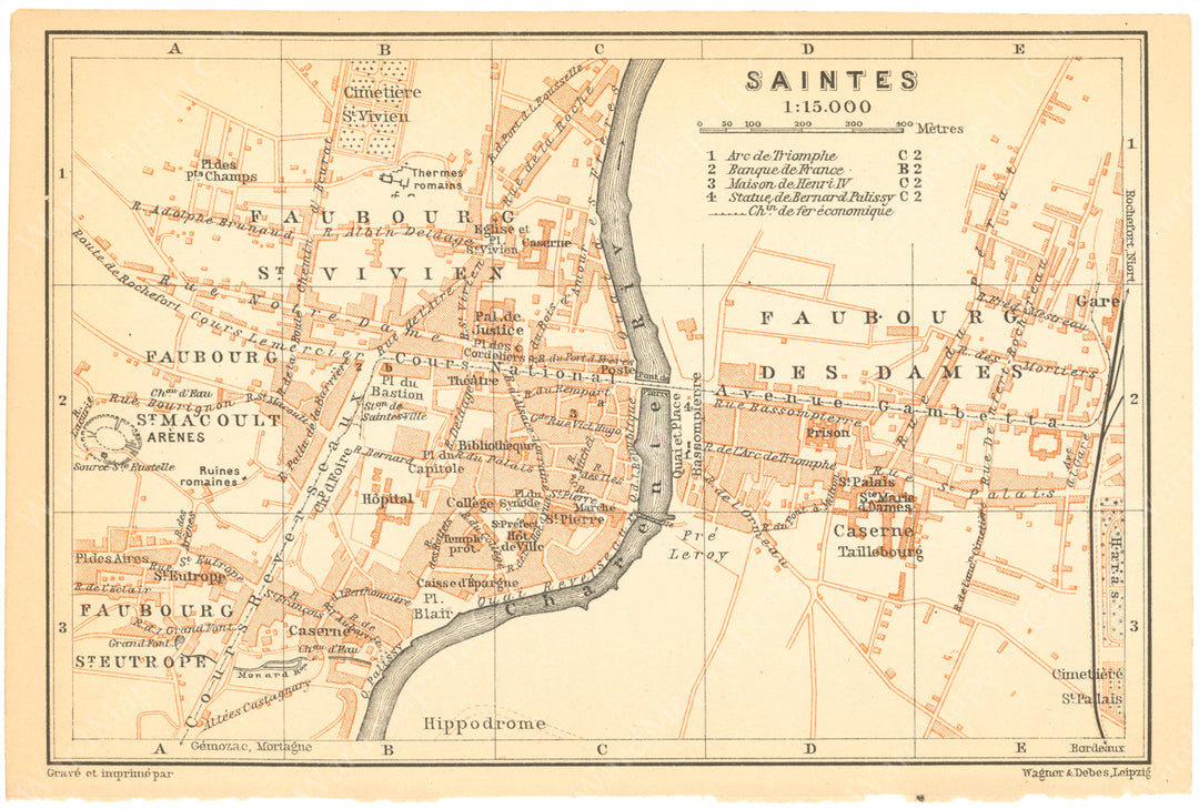 Saintes, France 1907