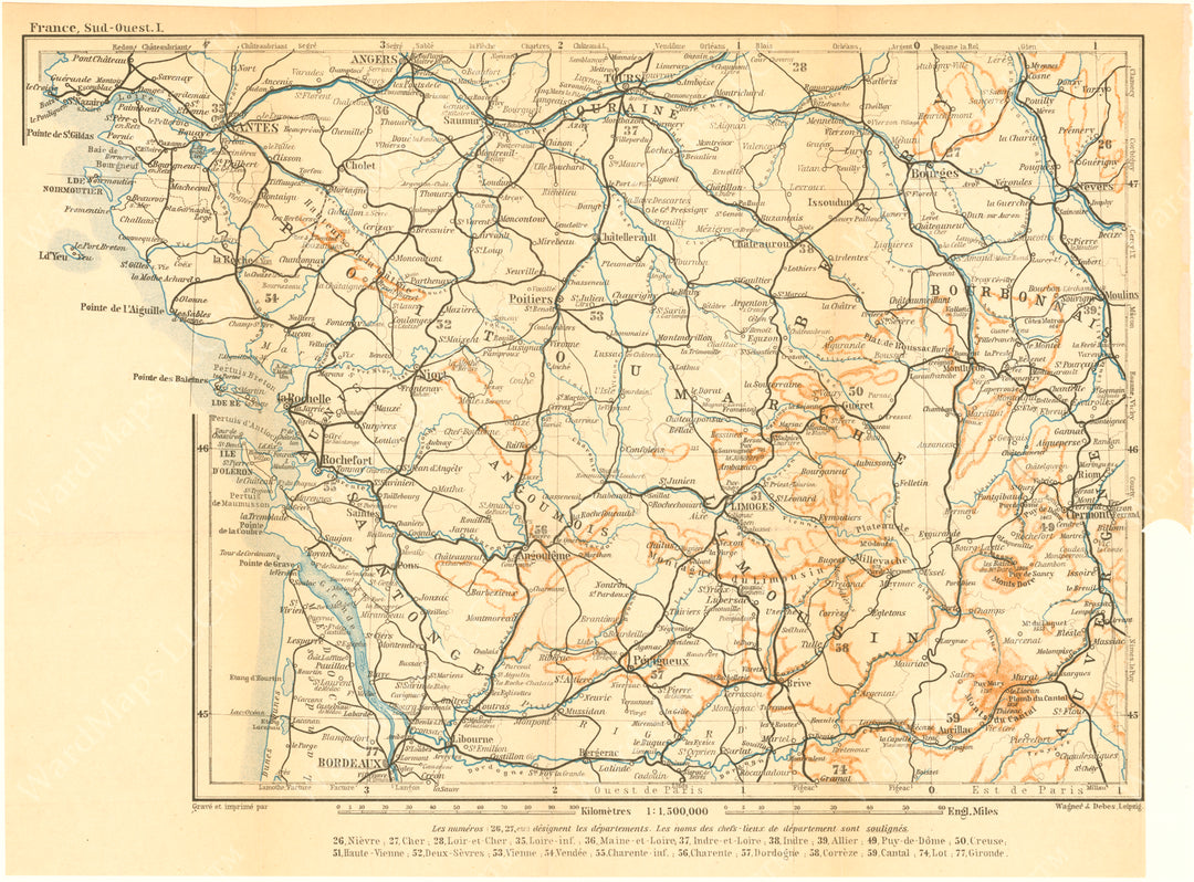 Central West France 1907