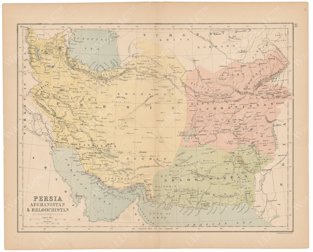 Persia, Afghanistan, and Baluchistan 1875