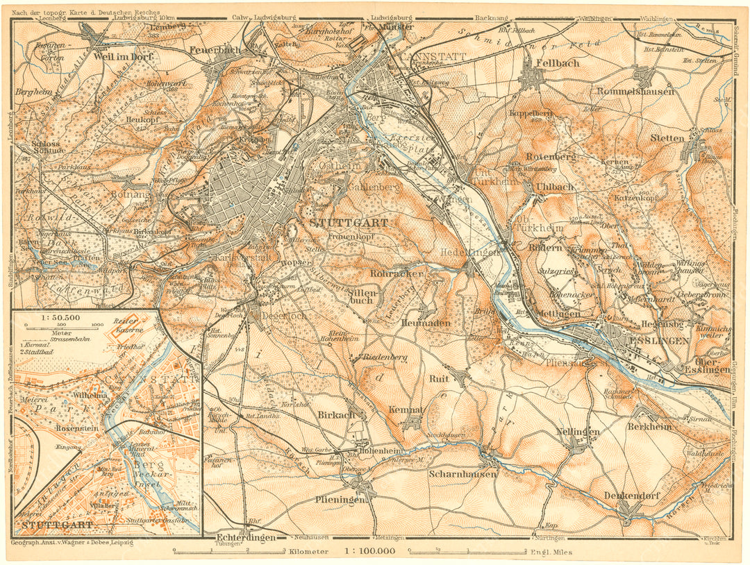 Stuttgart Region, Germany 1929